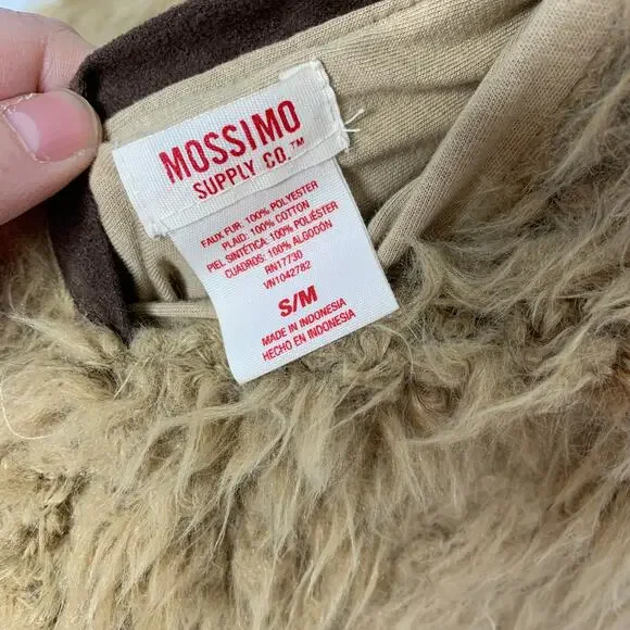 3/$20 Mossimo Supply plaid flannel lined reversible faux fur vest Small Medium - Picture 5 of 6